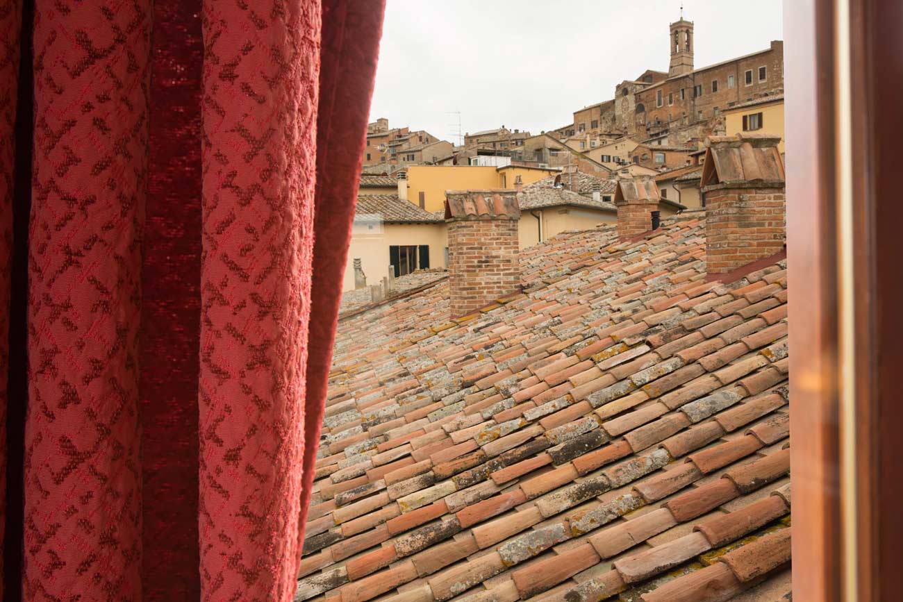 panorama suite camera rossa centro storico Montepulciano Residenza Fabroni